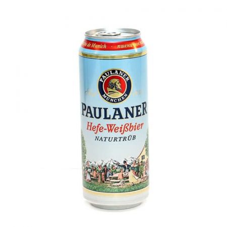 Пиво PAULANER светлое не фильтрованное ж/б 0.5 л